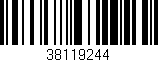 Código de barras (EAN, GTIN, SKU, ISBN): '38119244'