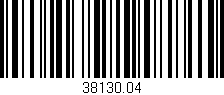 Código de barras (EAN, GTIN, SKU, ISBN): '38130.04'