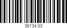 Código de barras (EAN, GTIN, SKU, ISBN): '38134.03'