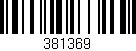 Código de barras (EAN, GTIN, SKU, ISBN): '381369'