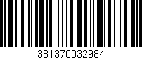 Código de barras (EAN, GTIN, SKU, ISBN): '381370032984'