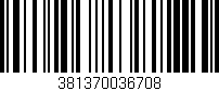 Código de barras (EAN, GTIN, SKU, ISBN): '381370036708'
