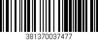 Código de barras (EAN, GTIN, SKU, ISBN): '381370037477'