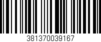 Código de barras (EAN, GTIN, SKU, ISBN): '381370039167'