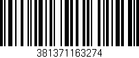 Código de barras (EAN, GTIN, SKU, ISBN): '381371163274'