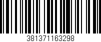 Código de barras (EAN, GTIN, SKU, ISBN): '381371163298'