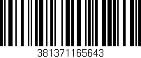 Código de barras (EAN, GTIN, SKU, ISBN): '381371165643'