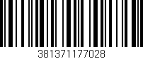 Código de barras (EAN, GTIN, SKU, ISBN): '381371177028'