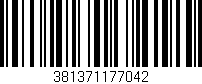 Código de barras (EAN, GTIN, SKU, ISBN): '381371177042'