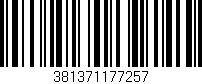 Código de barras (EAN, GTIN, SKU, ISBN): '381371177257'