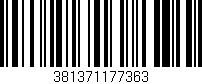 Código de barras (EAN, GTIN, SKU, ISBN): '381371177363'
