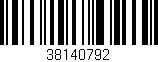 Código de barras (EAN, GTIN, SKU, ISBN): '38140792'