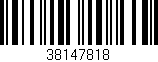 Código de barras (EAN, GTIN, SKU, ISBN): '38147818'