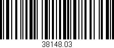 Código de barras (EAN, GTIN, SKU, ISBN): '38148.03'