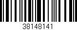 Código de barras (EAN, GTIN, SKU, ISBN): '38148141'