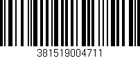 Código de barras (EAN, GTIN, SKU, ISBN): '381519004711'