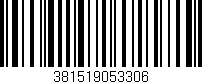 Código de barras (EAN, GTIN, SKU, ISBN): '381519053306'