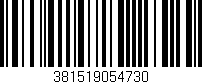 Código de barras (EAN, GTIN, SKU, ISBN): '381519054730'