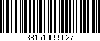 Código de barras (EAN, GTIN, SKU, ISBN): '381519055027'