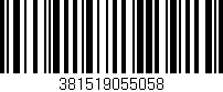 Código de barras (EAN, GTIN, SKU, ISBN): '381519055058'
