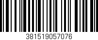 Código de barras (EAN, GTIN, SKU, ISBN): '381519057076'