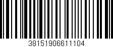 Código de barras (EAN, GTIN, SKU, ISBN): '38151906611104'