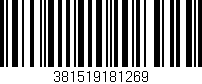 Código de barras (EAN, GTIN, SKU, ISBN): '381519181269'