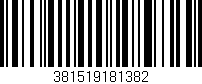 Código de barras (EAN, GTIN, SKU, ISBN): '381519181382'