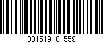 Código de barras (EAN, GTIN, SKU, ISBN): '381519181559'