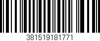 Código de barras (EAN, GTIN, SKU, ISBN): '381519181771'