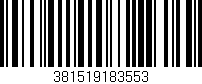 Código de barras (EAN, GTIN, SKU, ISBN): '381519183553'
