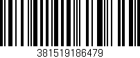 Código de barras (EAN, GTIN, SKU, ISBN): '381519186479'