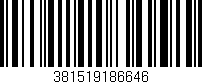 Código de barras (EAN, GTIN, SKU, ISBN): '381519186646'