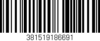 Código de barras (EAN, GTIN, SKU, ISBN): '381519186691'