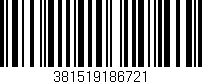 Código de barras (EAN, GTIN, SKU, ISBN): '381519186721'