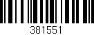 Código de barras (EAN, GTIN, SKU, ISBN): '381551'