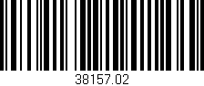 Código de barras (EAN, GTIN, SKU, ISBN): '38157.02'