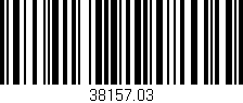 Código de barras (EAN, GTIN, SKU, ISBN): '38157.03'