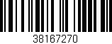 Código de barras (EAN, GTIN, SKU, ISBN): '38167270'
