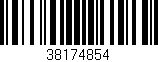 Código de barras (EAN, GTIN, SKU, ISBN): '38174854'