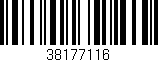 Código de barras (EAN, GTIN, SKU, ISBN): '38177116'