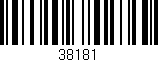 Código de barras (EAN, GTIN, SKU, ISBN): '38181'