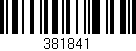 Código de barras (EAN, GTIN, SKU, ISBN): '381841'