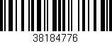 Código de barras (EAN, GTIN, SKU, ISBN): '38184776'