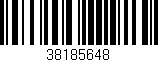 Código de barras (EAN, GTIN, SKU, ISBN): '38185648'