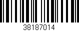 Código de barras (EAN, GTIN, SKU, ISBN): '38187014'