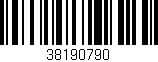 Código de barras (EAN, GTIN, SKU, ISBN): '38190790'