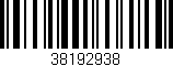 Código de barras (EAN, GTIN, SKU, ISBN): '38192938'