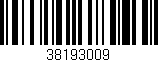 Código de barras (EAN, GTIN, SKU, ISBN): '38193009'