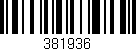 Código de barras (EAN, GTIN, SKU, ISBN): '381936'